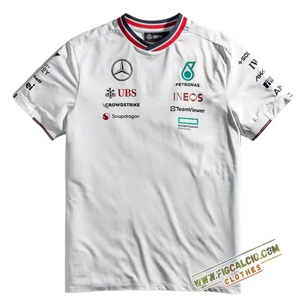 Maglietta F1 Mercedes Benz Team Bianco 2024
