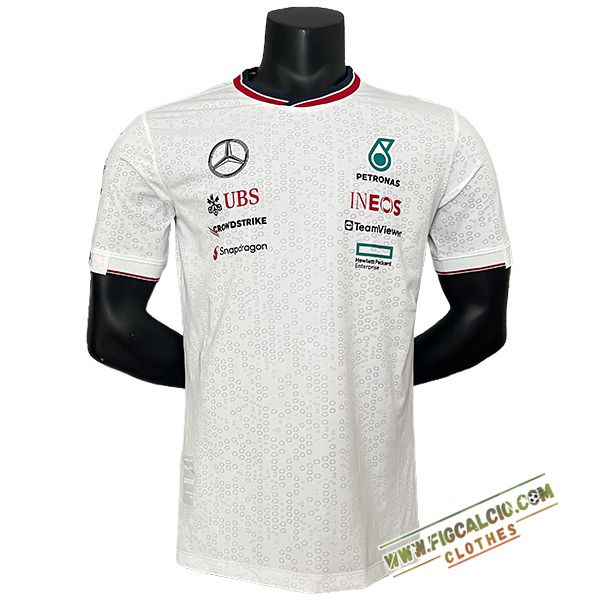 Maglietta F1 Mercedes Benz Team Bianco/Grigio 2024