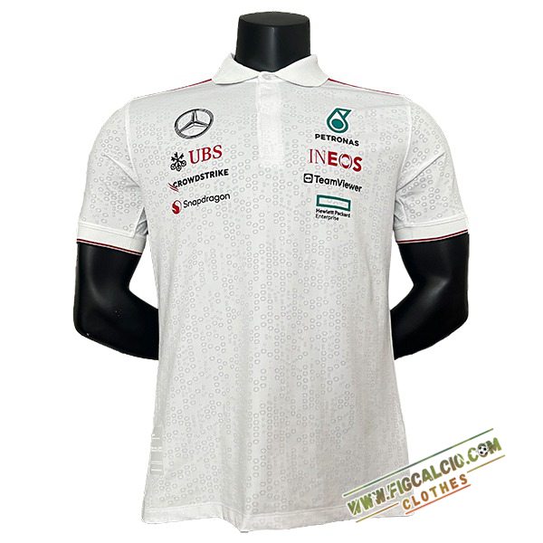 Polo F1 Mercedes Benz Team Bianco/Grigio 2024
