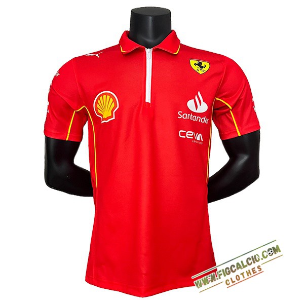 Polo F1 Ferrari Team Rosso/Giallo 2024