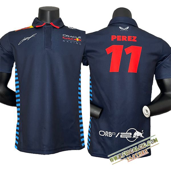 Polo F1 Red Bull Racing Team (PEREZ #11) Blu Scuro 2024