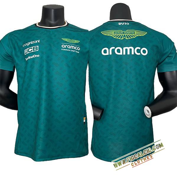 Maglietta F1 Aston Martin Team Verde 2024 -02