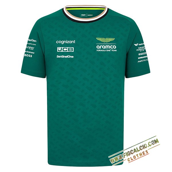 Maglietta F1 Aston Martin Team Verde 2024 -03