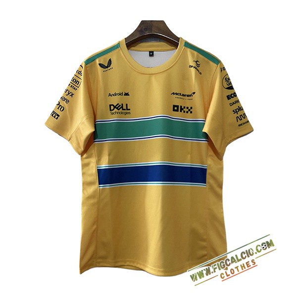 Maglietta F1 McLaren Team Giallo/Blu/Verde 2024
