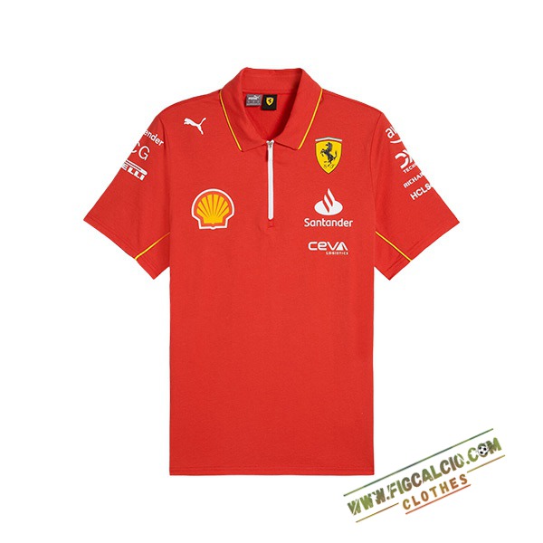 Polo F1 Ferrari Team Rosso/Nero/Giallo 2024