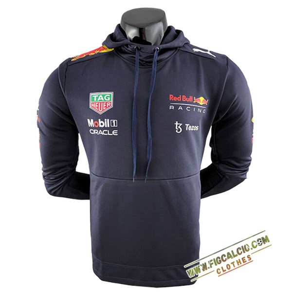 Felpa Cappuccio F1 Red Bull Racing Team blu navy 2024