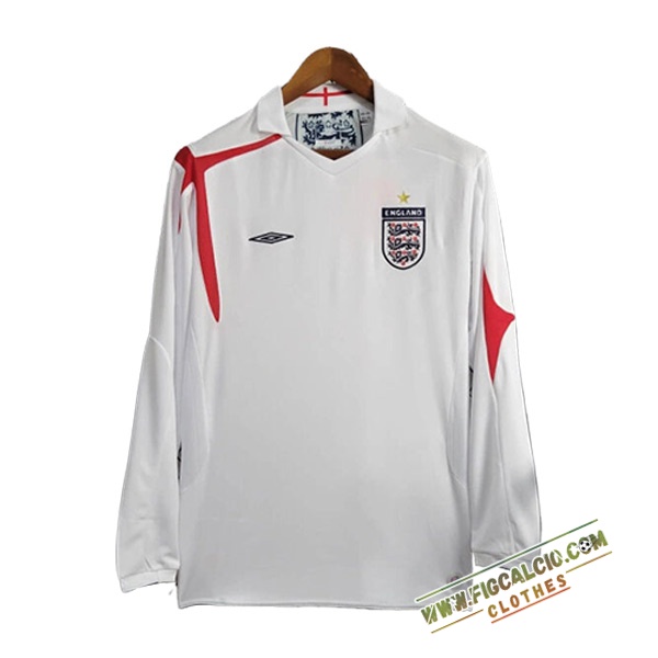 Maglie Calcio Inghilterra Retro Prima Manica Lunga 2005