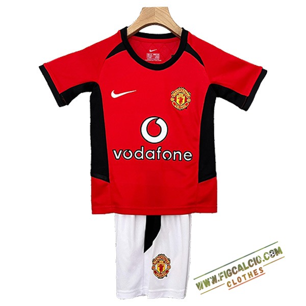 Maglie Calcio Manchester United Retro Bambino Prima 2002/2004
