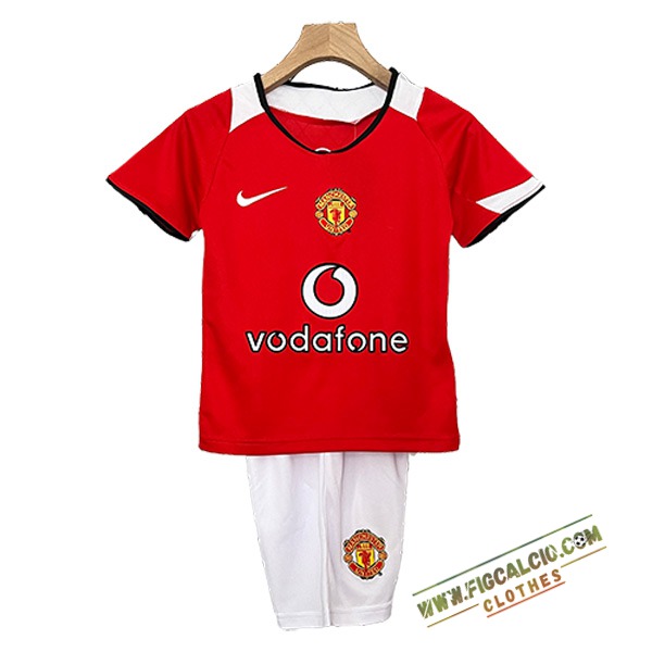 Maglie Calcio Manchester United Retro Bambino Prima 2005/2006