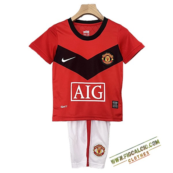 Maglie Calcio Manchester United Retro Bambino Prima 2009/2010