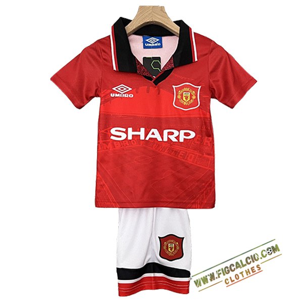 Maglie Calcio Manchester United Retro Bambino Prima 1994/1996