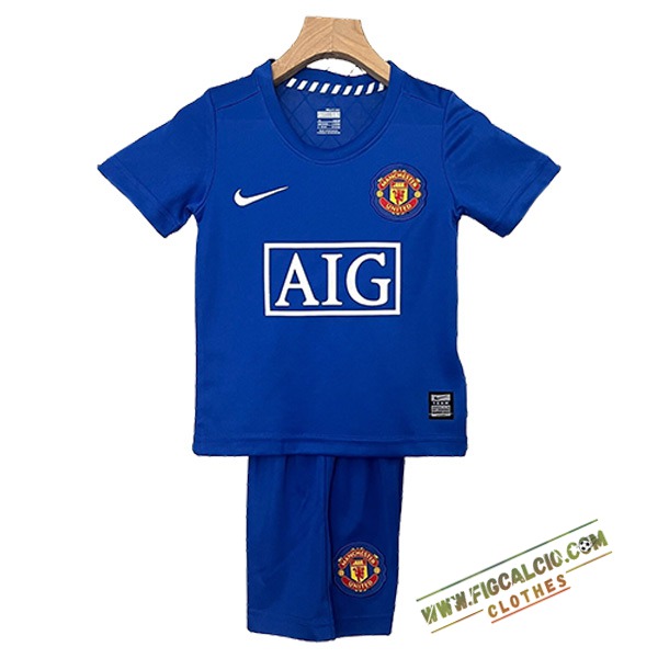 Maglie Calcio Manchester United Retro Bambino Seconda 2008/2009