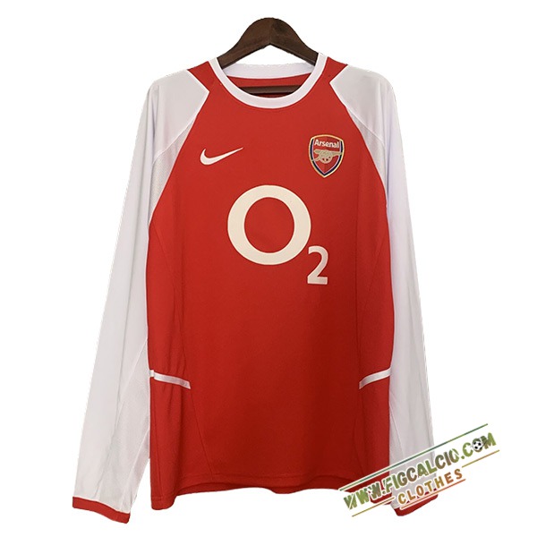 Maglie Calcio Arsenal Retro Prima Manica Lunga 2002/2004
