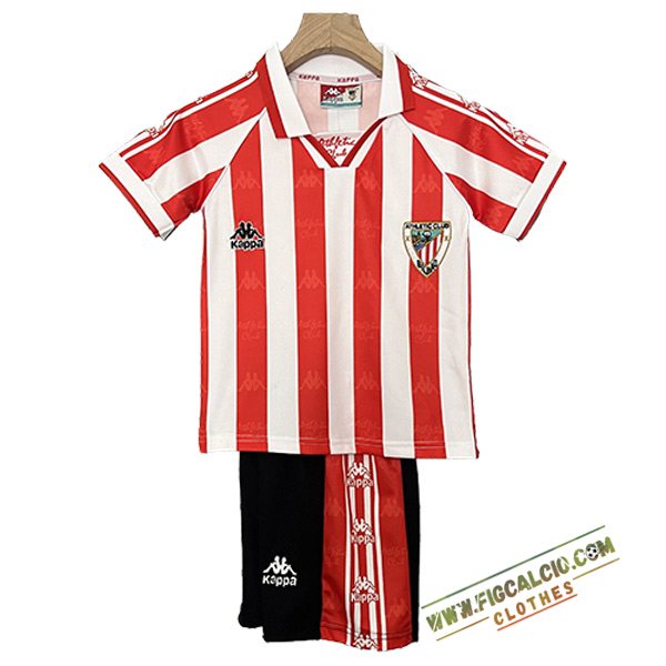 Maglie Calcio Athletic Bilbao Retro Bambino Prima 1995/1997