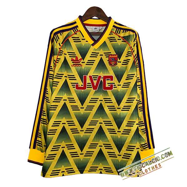 Maglie Calcio Arsenal Retro Seconda Manica Lunga 1991/1993
