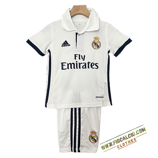 Maglie Calcio Real Madrid Retro Bambino Prima 2016/2017