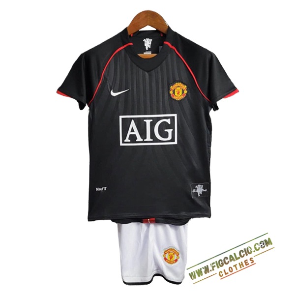 Maglie Calcio Manchester United Retro Bambino Seconda 2007/2008