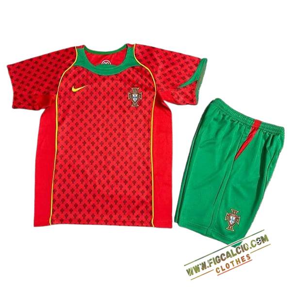 Maglie Calcio Portogallo Retro Bambino Prima 2004