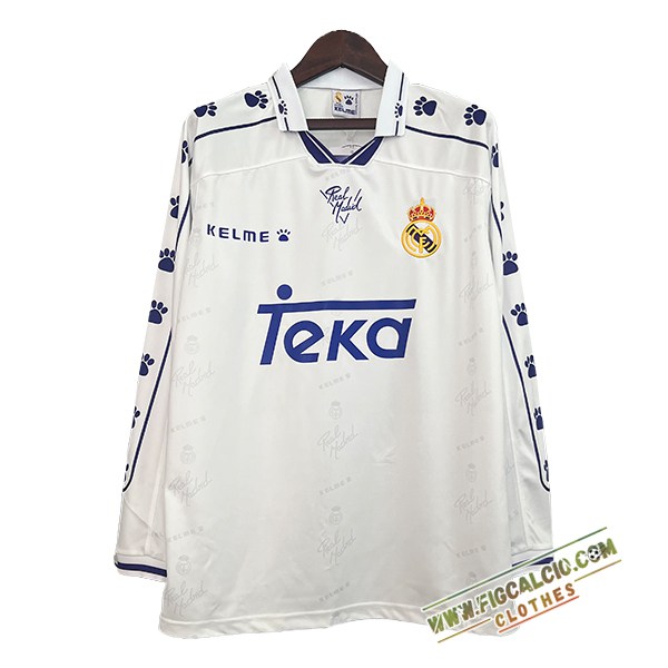 Maglie Calcio Real Madrid Retro Prima Manica Lunga 1994/1996