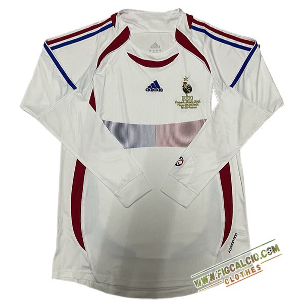 Maglie Calcio Francia Retro Seconda Manica Lunga 2006