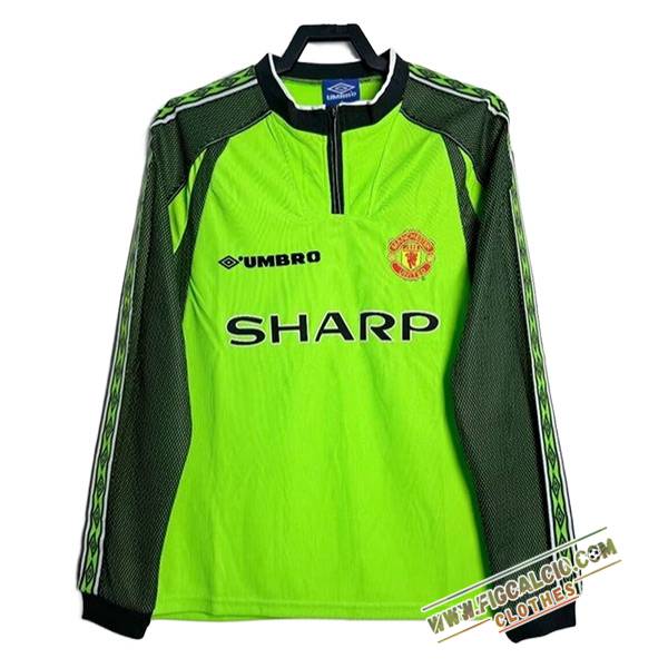 Maglie Calcio Manchester United Retro Portiere Manica Lunga 1998/1999