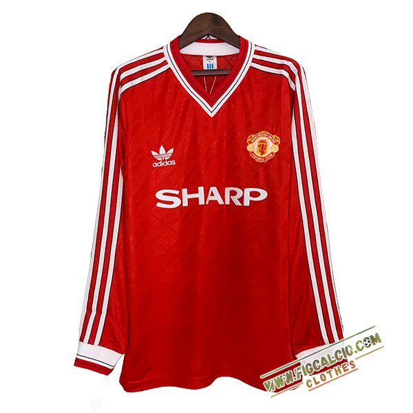 Maglie Calcio Manchester United Retro Prima Manica Lunga 1986/1988