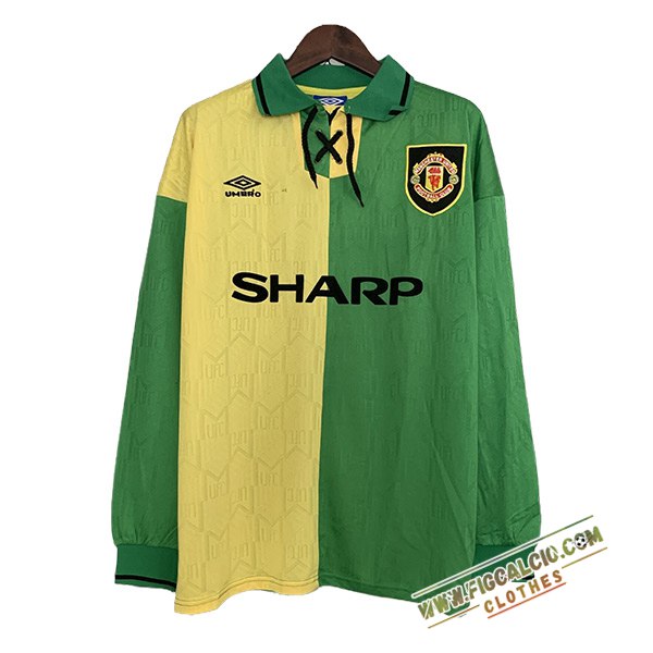 Maglie Calcio Manchester United Retro Terza Manica Lunga 1992/1994