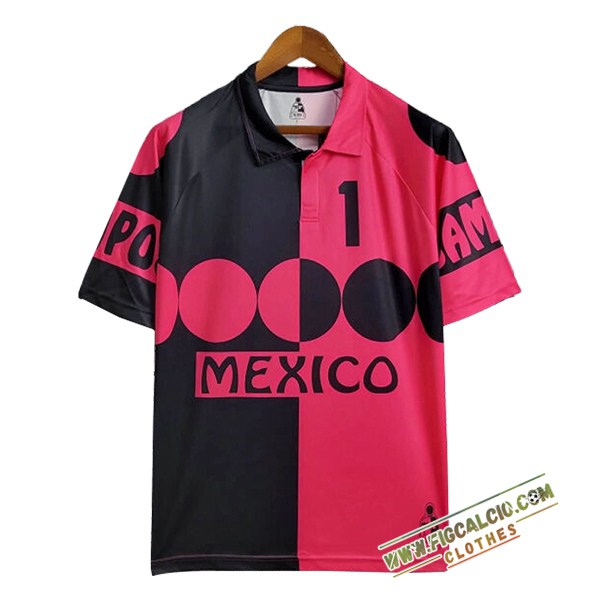 Maglie Calcio Messico Retro Portiere Nero/Rosa 1998