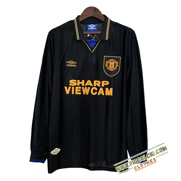 Maglie Calcio Manchester United Retro Seconda Manica Lunga 1993/1995