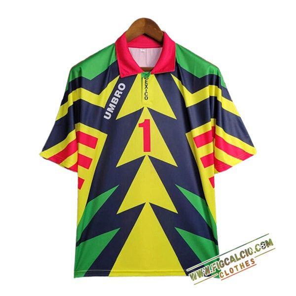 Maglie Calcio Messico Retro Portiere Giallo/Blu