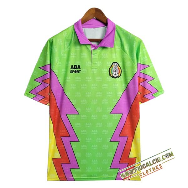 Maglie Calcio Messico Retro Portiere Verde/viola
