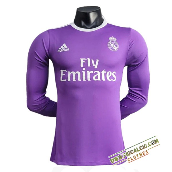 Maglie Calcio Real Madrid Retro Seconda Manica Lunga 2014/2015