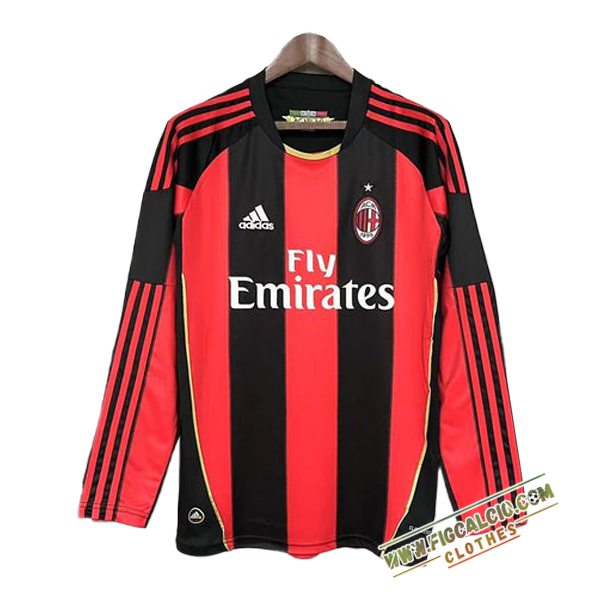Maglie Calcio AC Milan Retro Seconda Manica Lungas 2010/2011