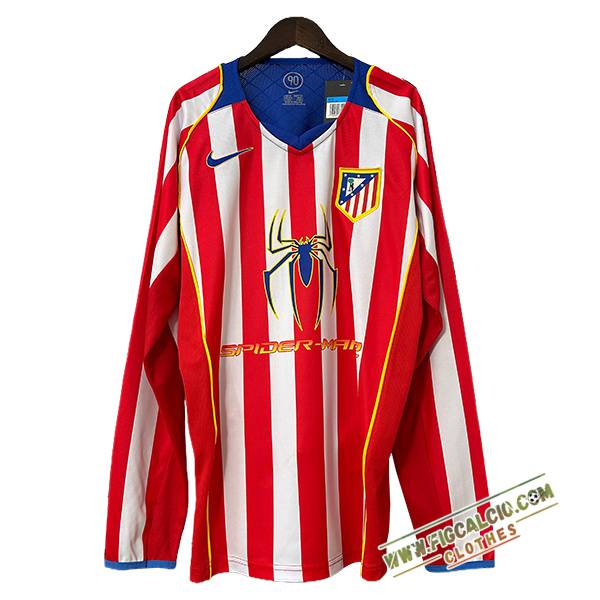 Maglie Calcio Atletico Madrid Retro Prima Manica Lungas 2004/2005