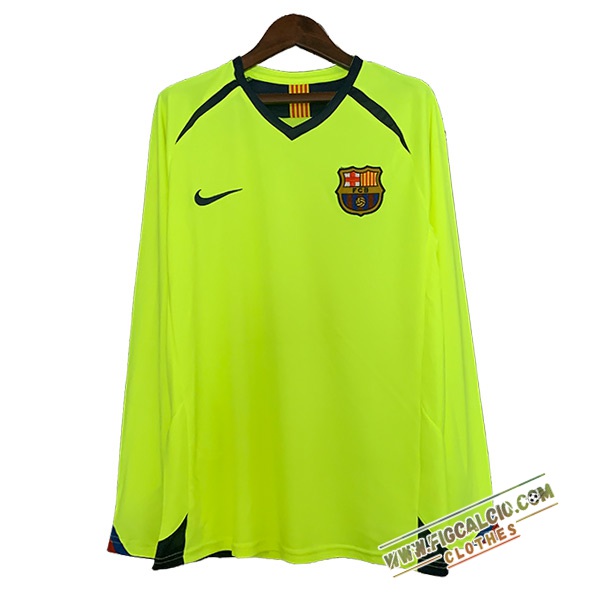 Maglie Calcio FC Barcellona Retro Seconda Manica Lunga 2005/2006