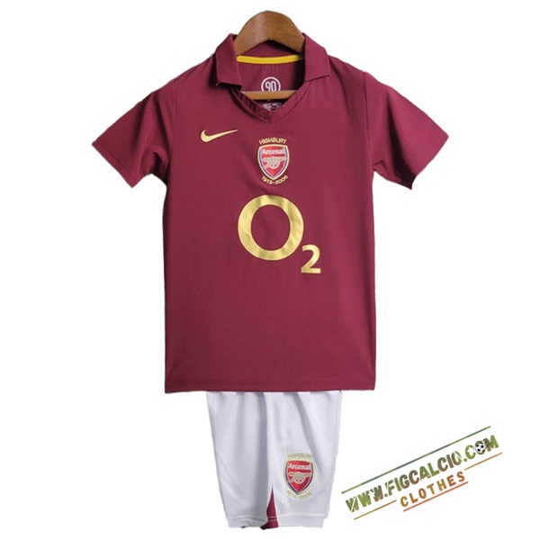 Maglie Calcio Arsenal Retro Bambino Prima 2005/2006