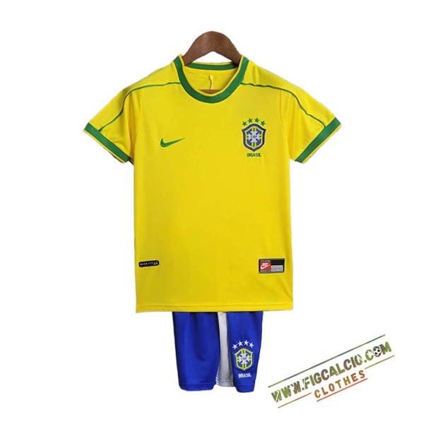 Maglie Calcio Brasile Retro Bambino Prima 1998