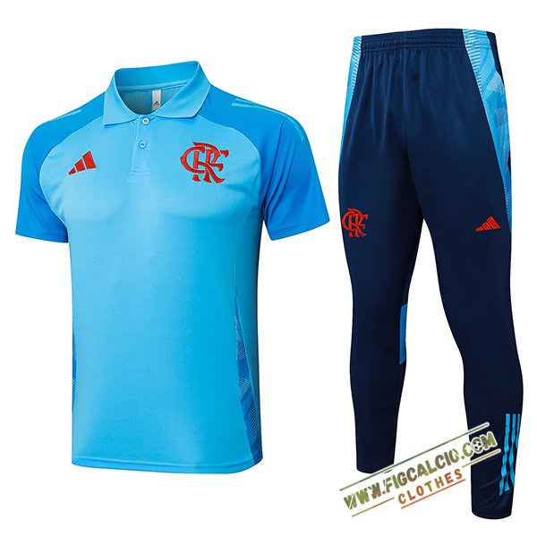 Kit Maglia Polo Flamengo Azzurro 2025/2026