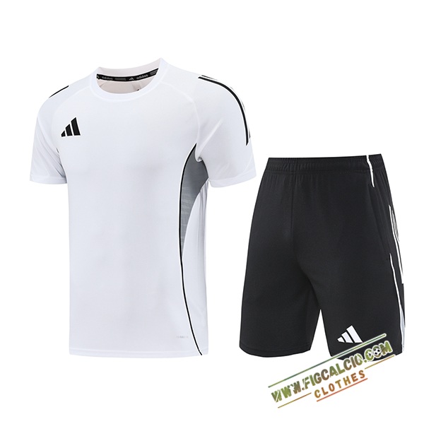 Kit Maglia Allenamento Adidas Bianco 2025/2026