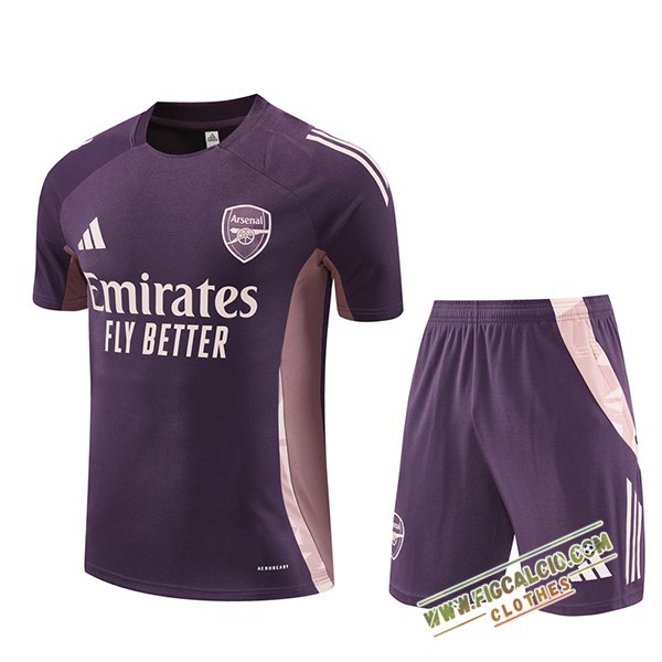 Kit Maglia Allenamento Arsenal viola/Rosa 2025/2026