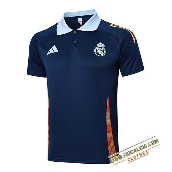 Maglia Polo Real Madrid Blu/Arancia 2025/2026
