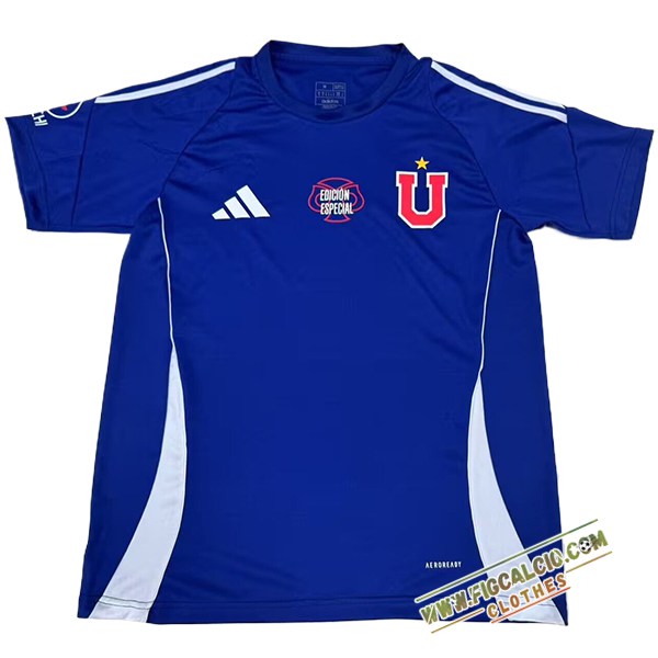 T Shirt Allenamento Università del Cile Blu/Bianco 2025/2026