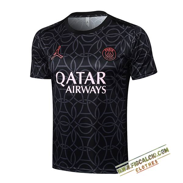 T Shirt Allenamento PSG Nero/Grigio 2025/2026
