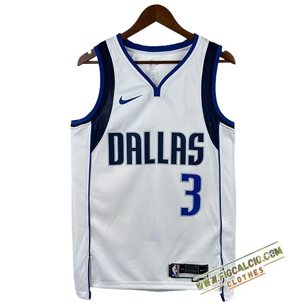 Maglia Dallas Mavericks (DAVIS #3) 2025/26 Bianco/Blu/Nero