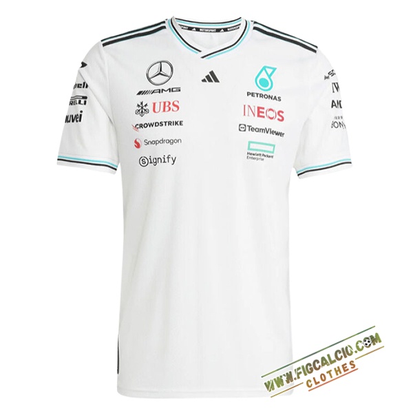 T-Shirt Mercedes Benz F1 Team Bianco 2025