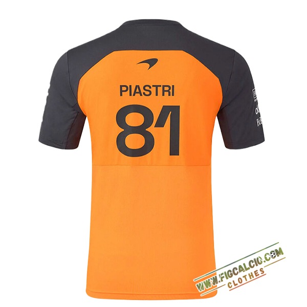 T-Shirt McLaren (PIASTRI #81) F1 Team Arancia/Nero 2025