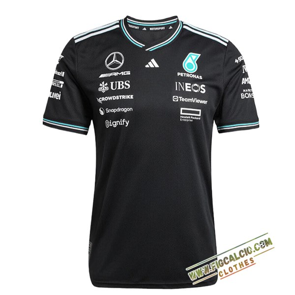 T-Shirt Mercedes Benz F1 Team Nero 2025