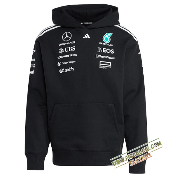 Felpa Cappuccio RedBull Racing F1 Team Nero 2025