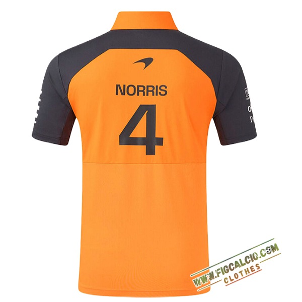 Polo McLaren (NORRIS #4) F1 Team Arancia/Nero 2025