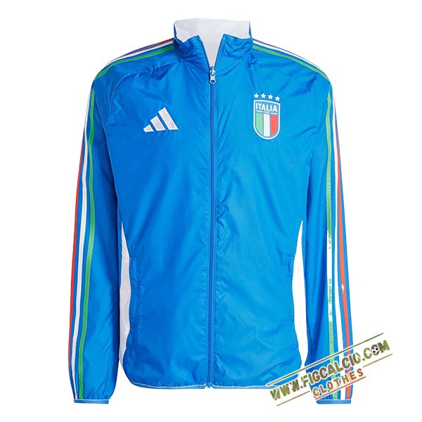 Giacca A Vento Italia Blu 2024/2025